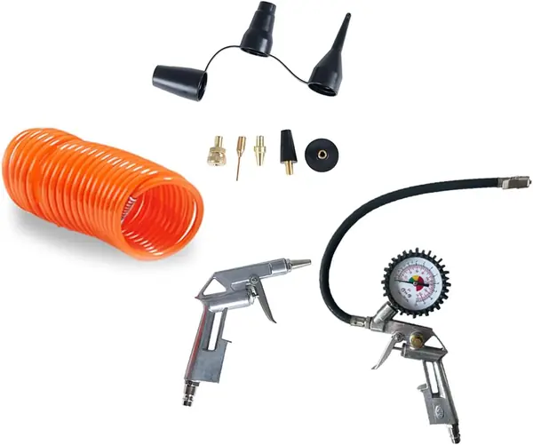 Druckluft Set 11 teilig Reifenfüller Ausblaspistole 5